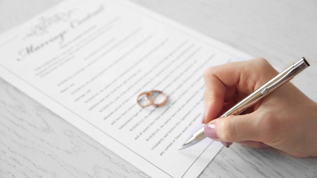 marriage certificate