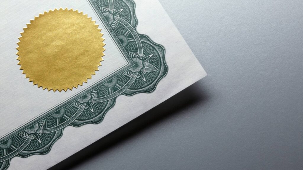 gold stamp