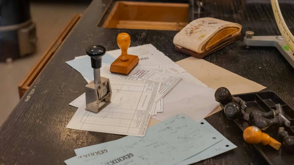 stamps on documents